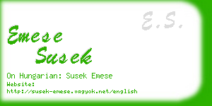 emese susek business card
